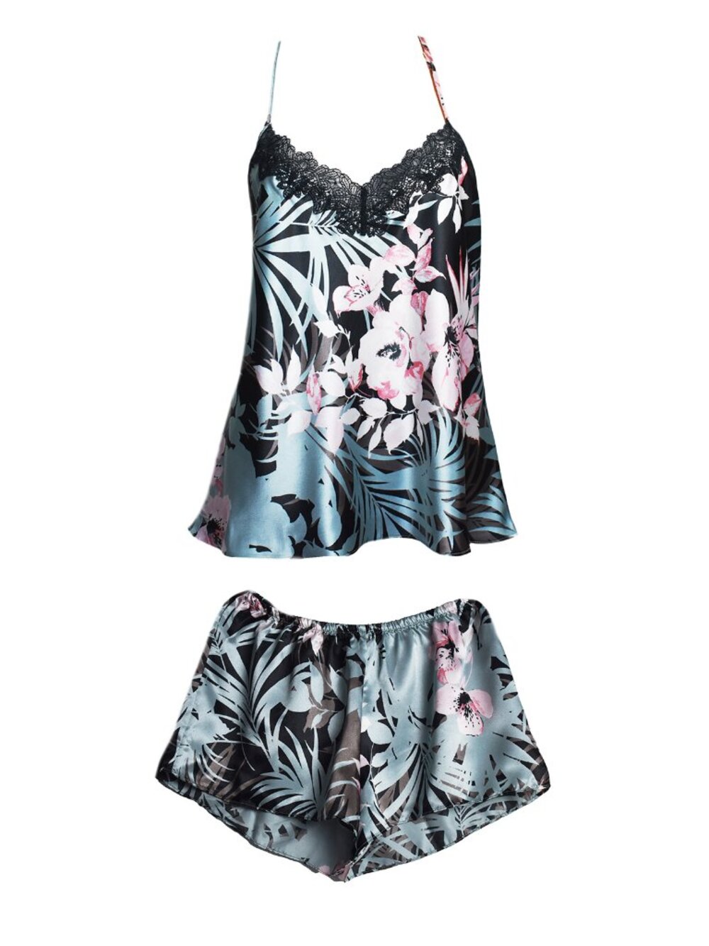 Linea Donatella Women’s Sleepwear 2-Pc Pajama Set Camisole Top Hipster Shorts - Picture 3 of 7